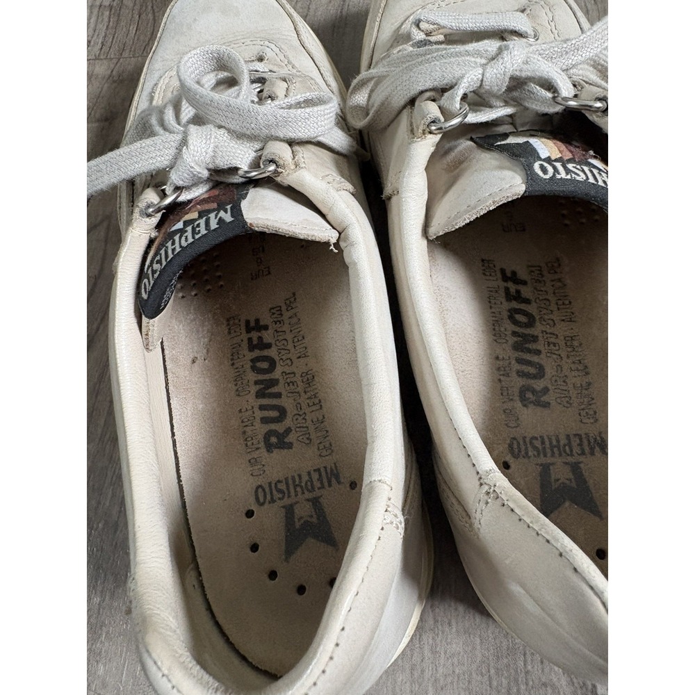 Mephisto Rush Nubuck leather sneakers shoes 39 US 8.5 EUR 6 Beige France - Picture 5 of 11
